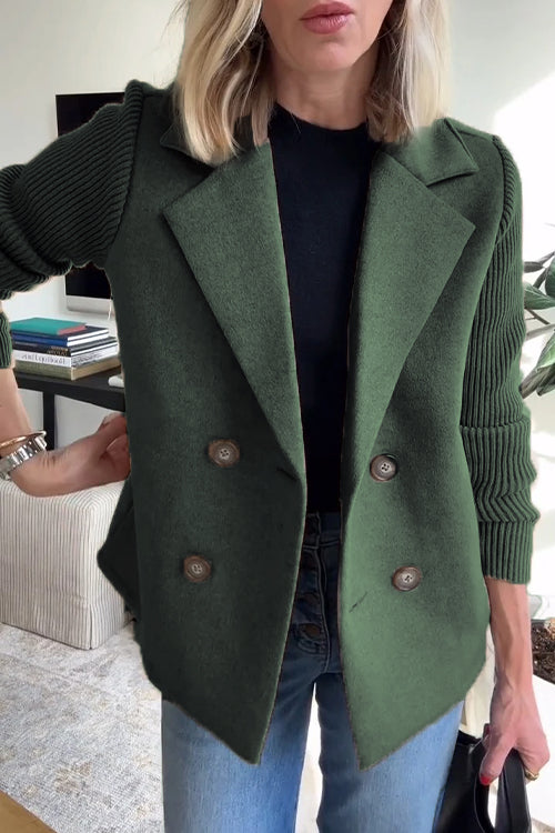 LEANOR™ – TIMELESS KNIT-SLEEVE BLAZER