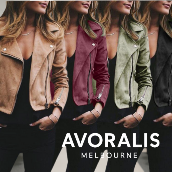 Lila - Suede Biker Jacket
