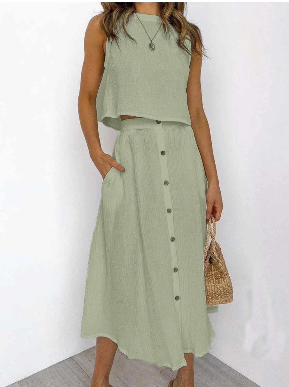 Viela™ - Effortless Buttoned Set