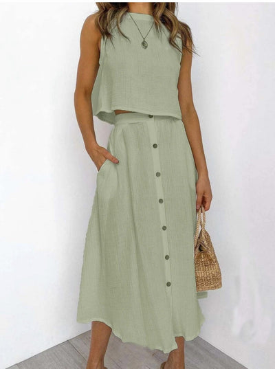 Viela™ - Effortless Buttoned Set