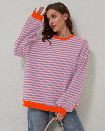 Mikayla™ | Oversized Striped Pullover
