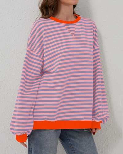 Mikayla™ | Oversized Striped Pullover