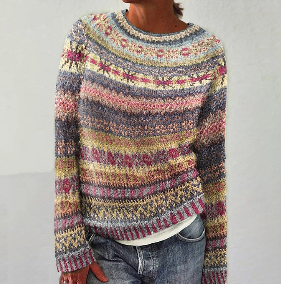 Fabienne | Cozy Printed Cardigan