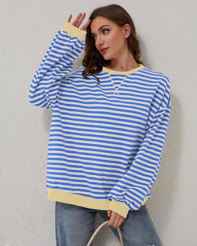 Mikayla™ | Oversized Striped Pullover