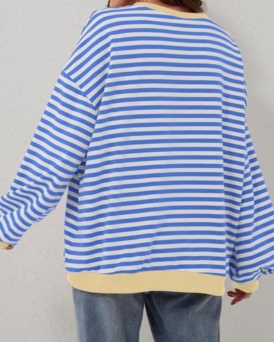 Mikayla™ | Oversized Striped Pullover