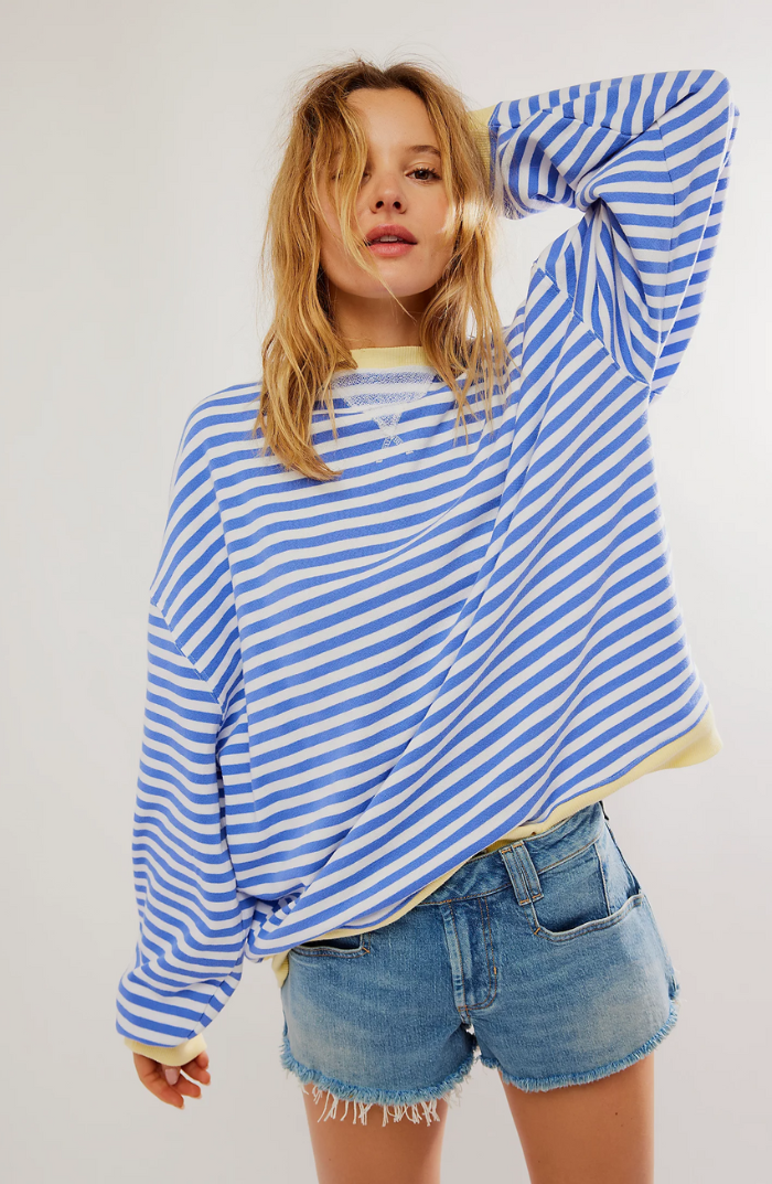 DARCI - STRIPED OVERSIZE SWEATER