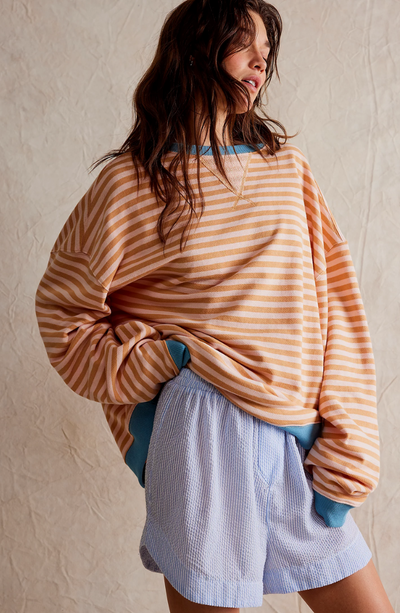DARCI - STRIPED OVERSIZE SWEATER
