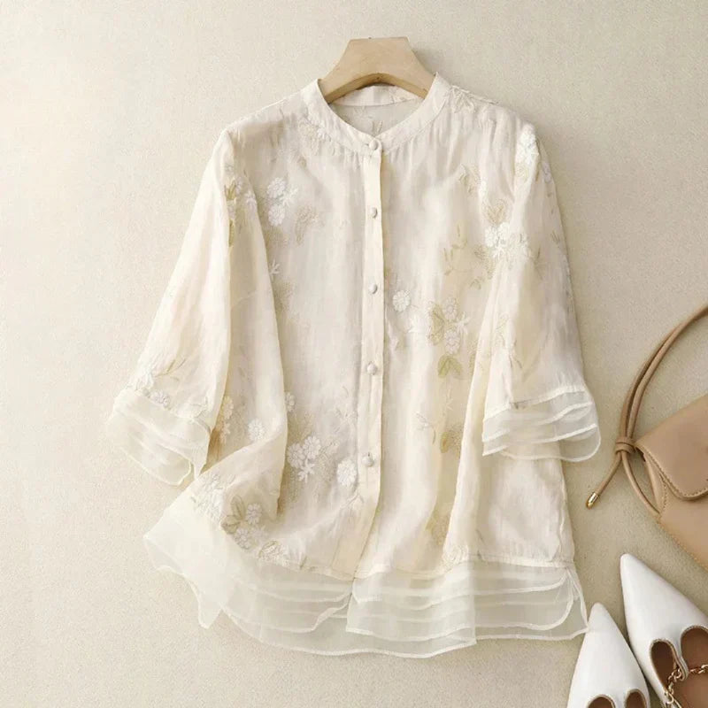 Lorian | Embroidered Blouse
