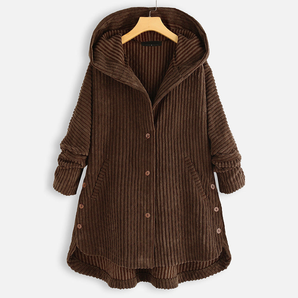 Niko – Corduroy Hooded Coat