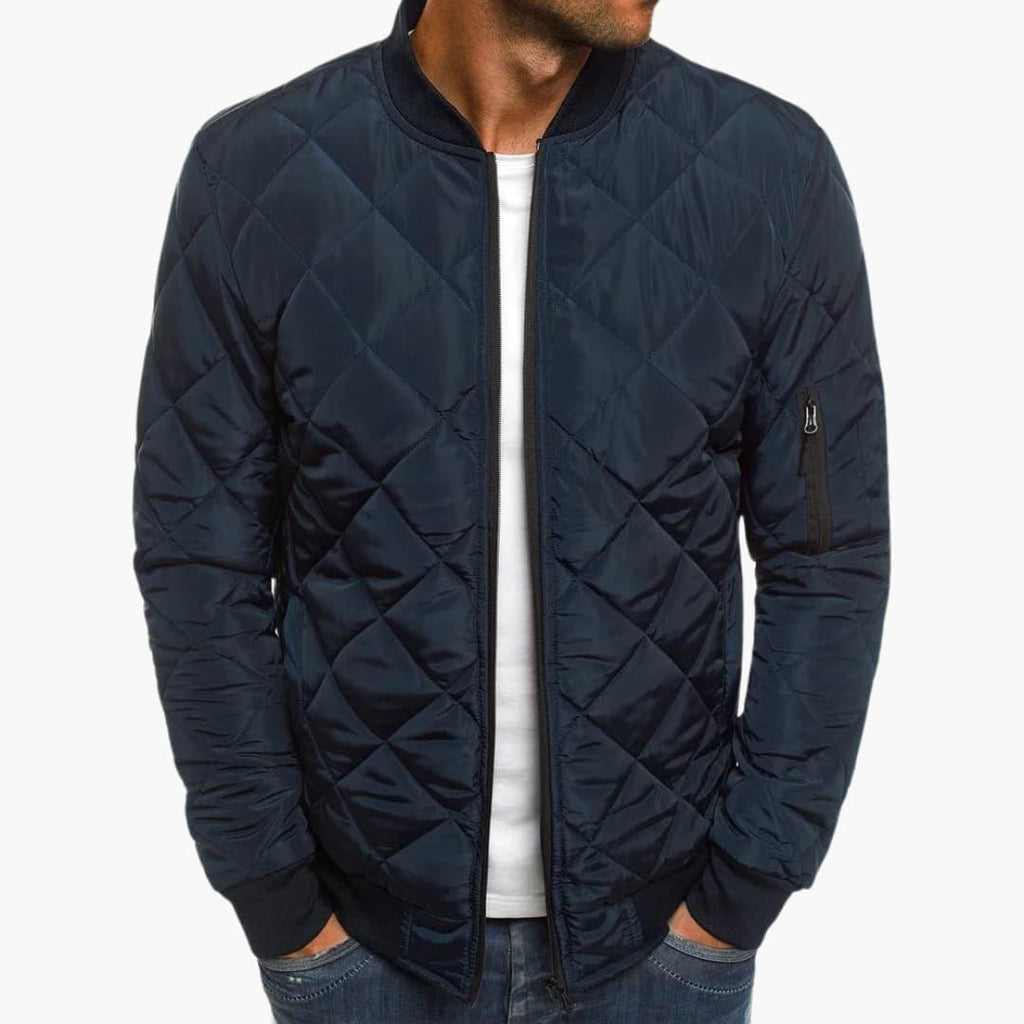 Florian | Bomber Jacket with Diamond Pattern
