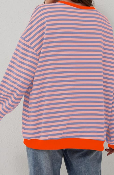 DARCI - STRIPED OVERSIZE SWEATER