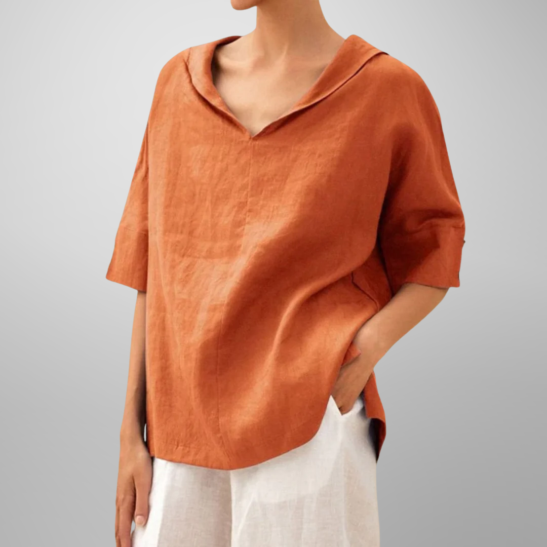 MIA | COTTON LOOSE FITTING BLOUSE