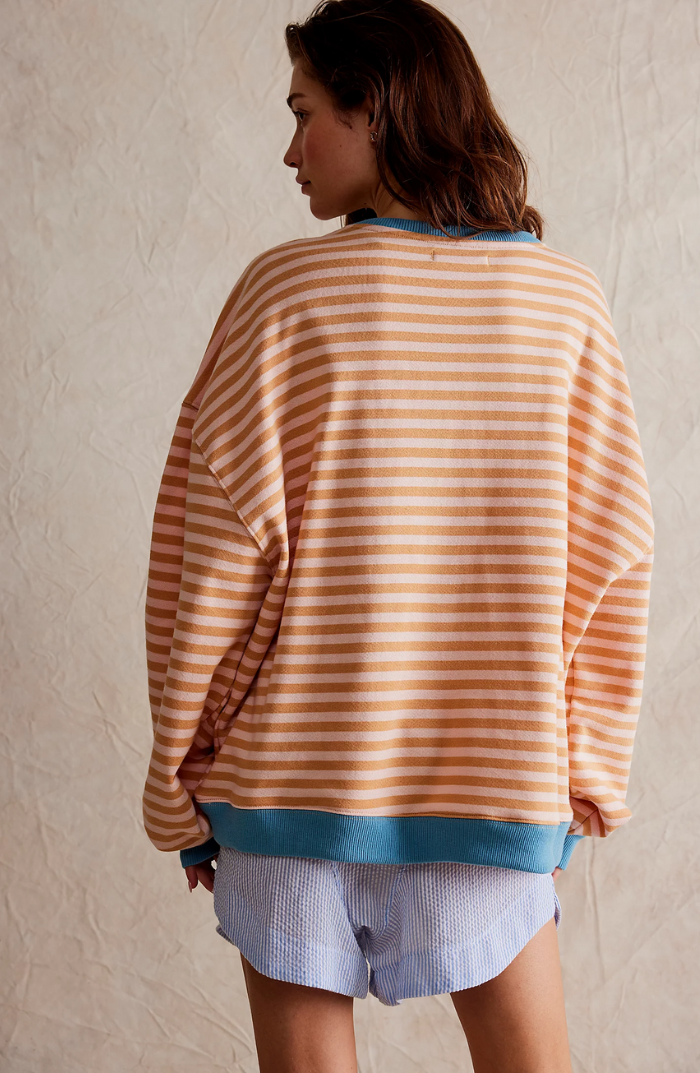 DARCI - STRIPED OVERSIZE SWEATER