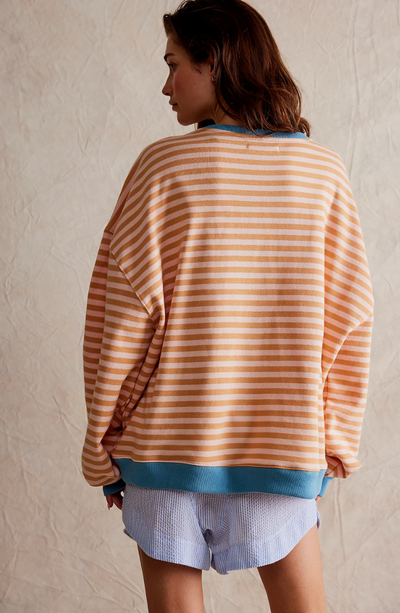 DARCI - STRIPED OVERSIZE SWEATER