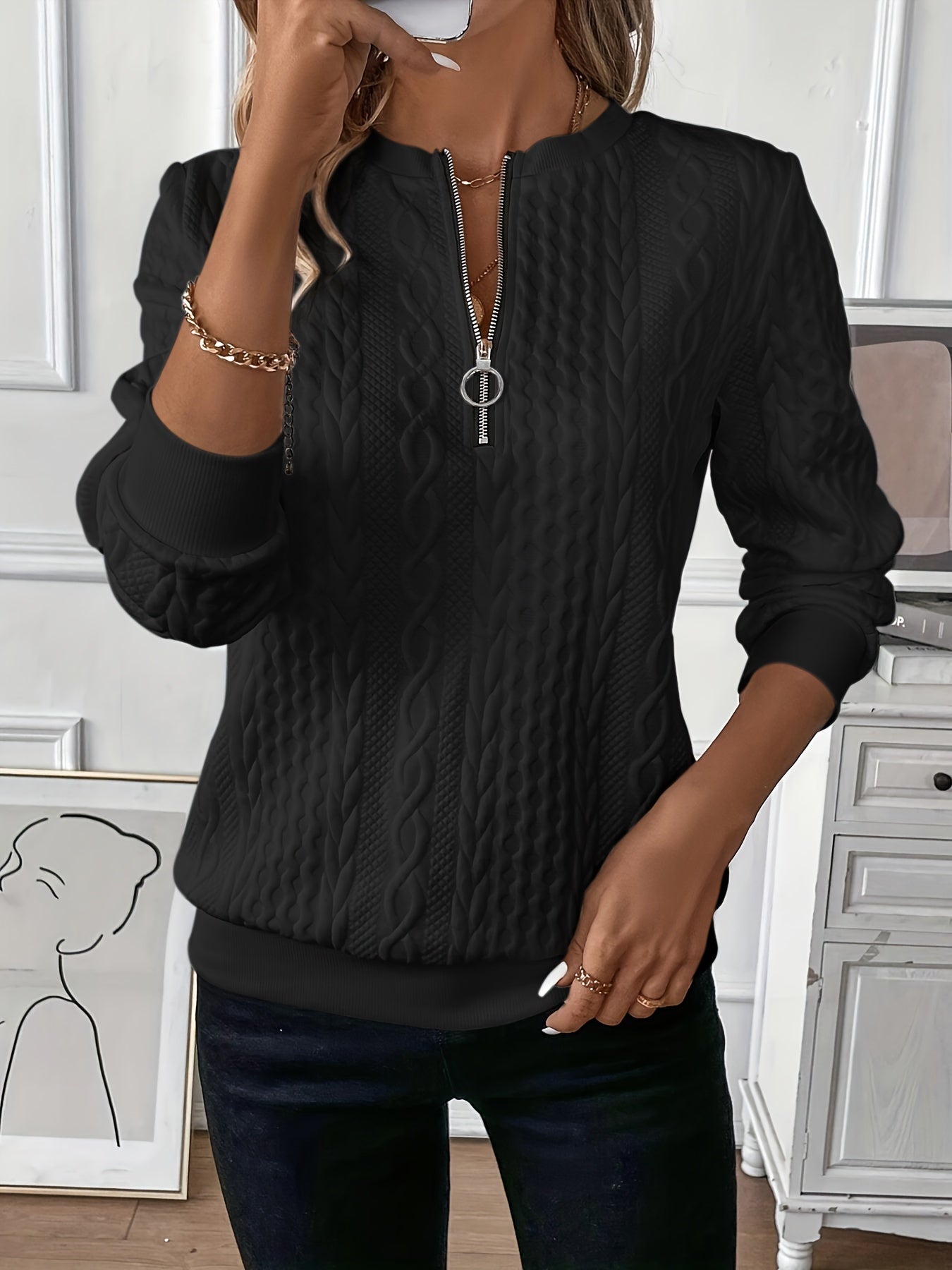 Teddy™ – Elegant Jumper with Zip
