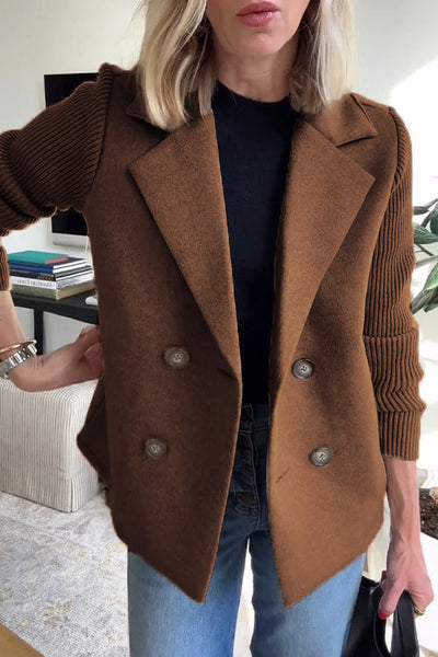 LEANOR™ – TIMELESS KNIT-SLEEVE BLAZER