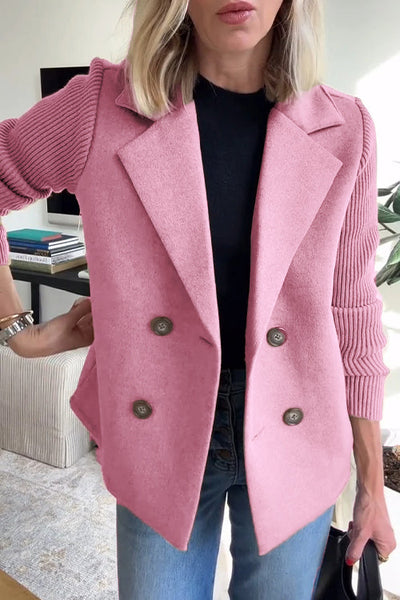 LEANOR™ – TIMELESS KNIT-SLEEVE BLAZER