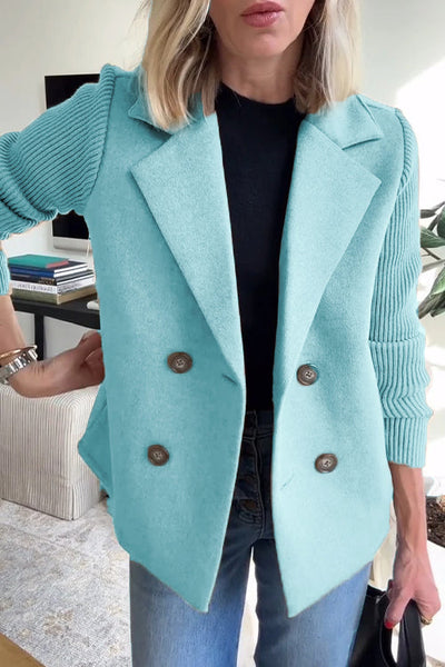 LEANOR™ – TIMELESS KNIT-SLEEVE BLAZER