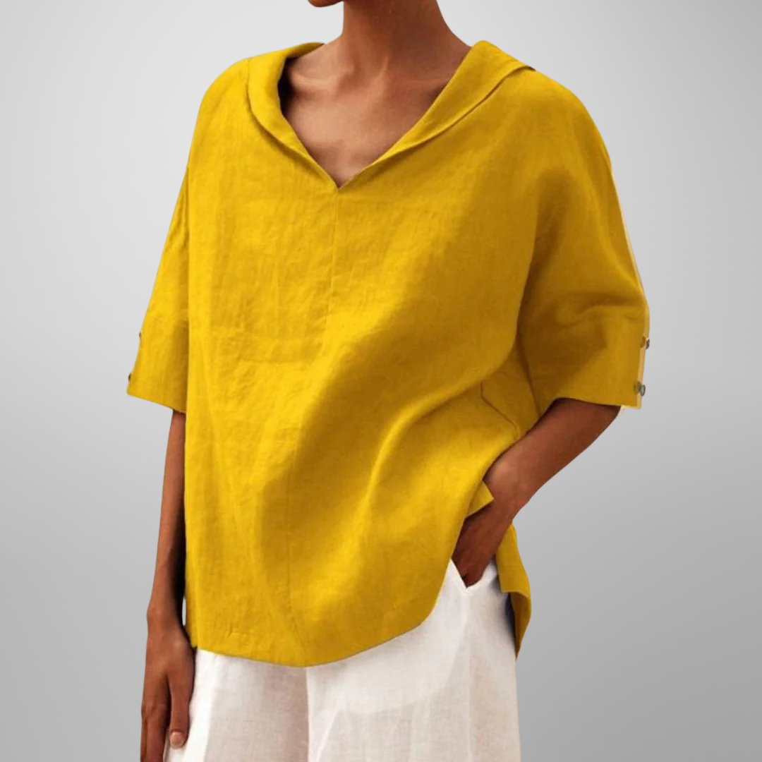 MIA | COTTON LOOSE FITTING BLOUSE