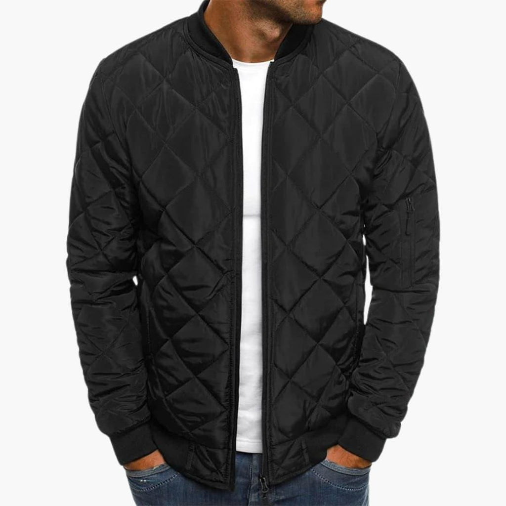 Florian | Bomber Jacket with Diamond Pattern