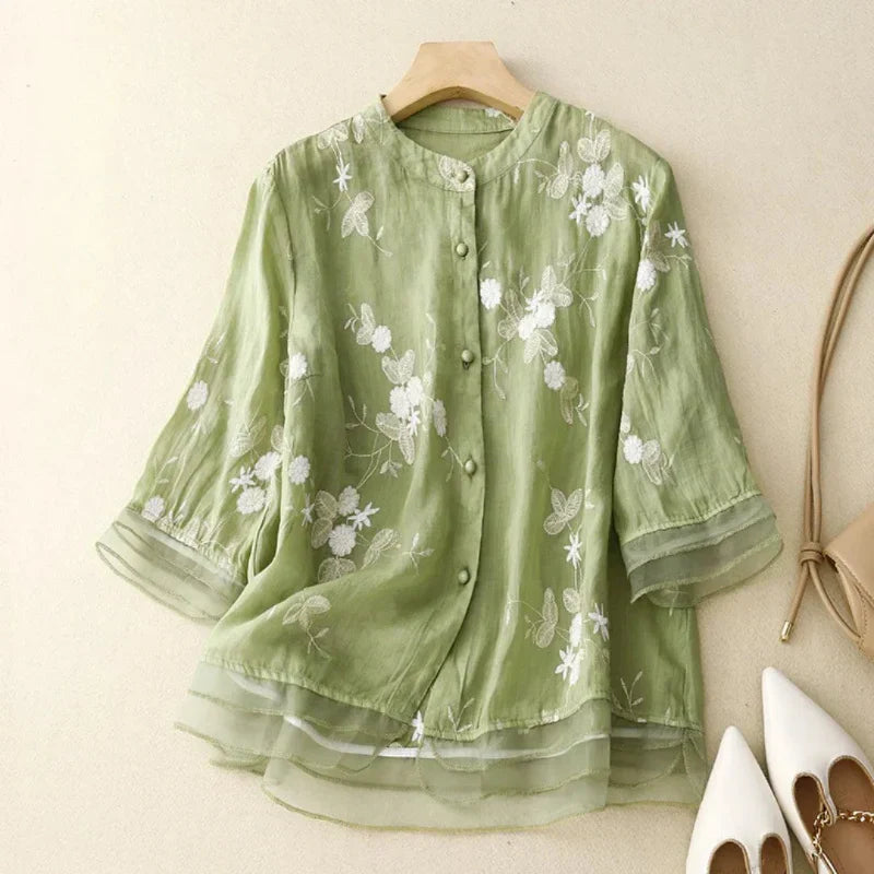 Lorian | Embroidered Blouse