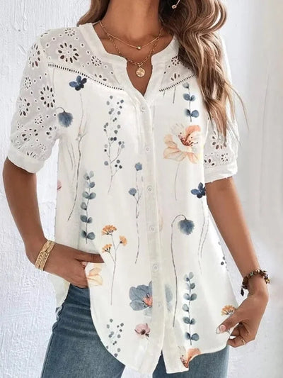 ZOILA | ELEGANT SHORT SLEEVE SHIRT