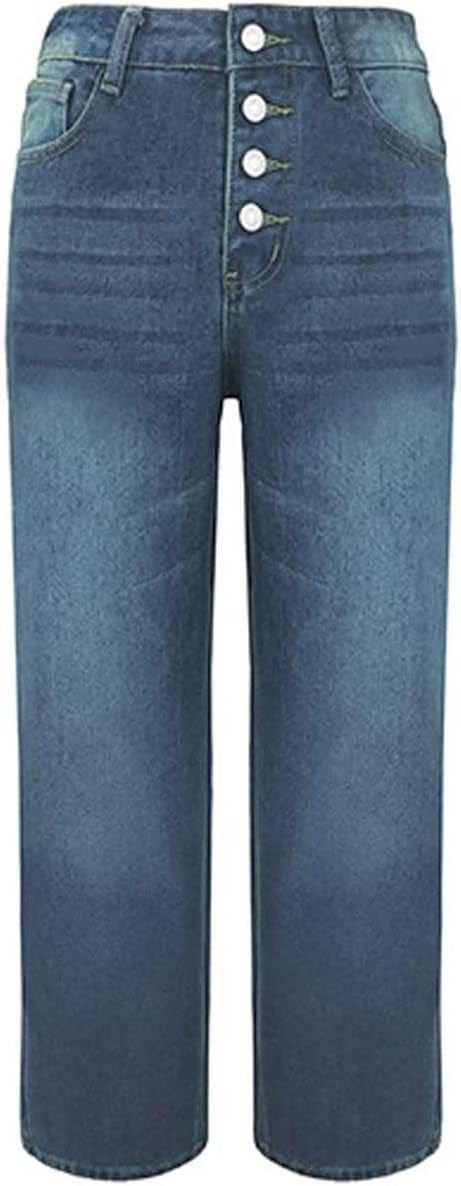Tessa™ - High-Waisted Buttoned Jeans