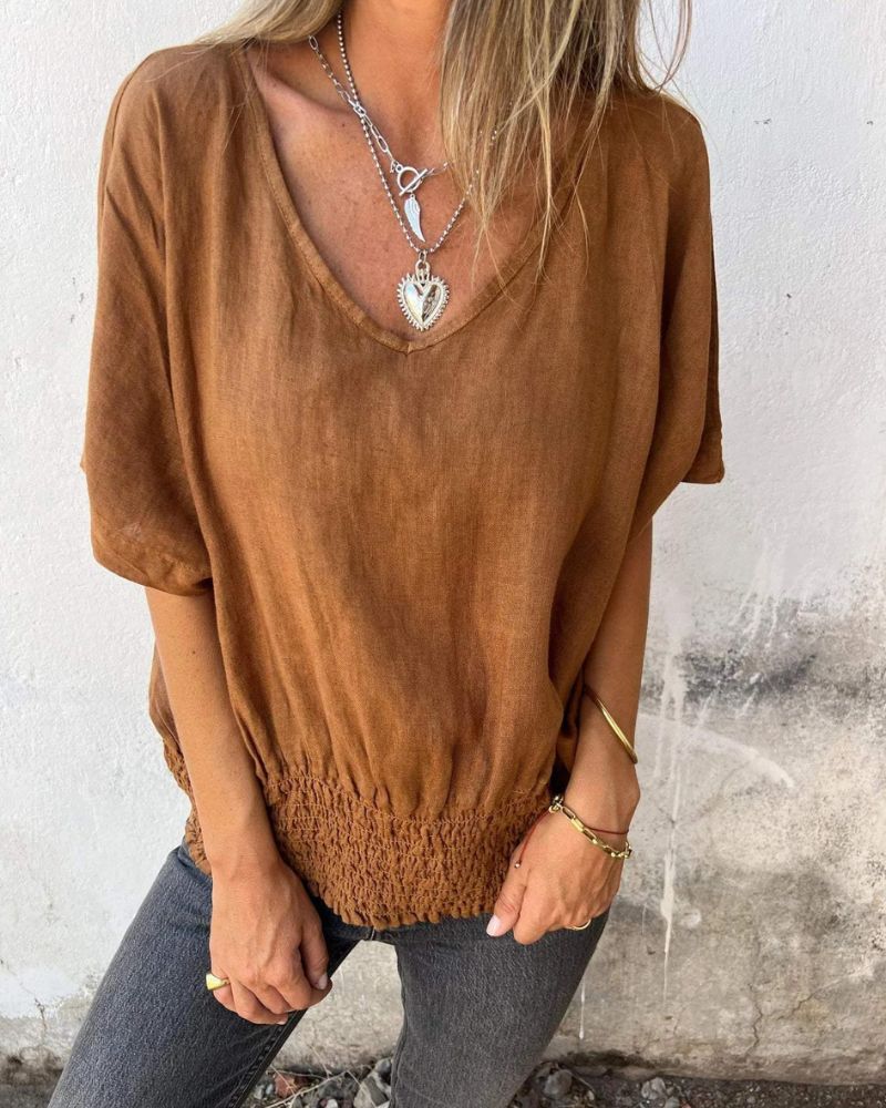 BOMIA | WAISTED T-SHIRT WITH TUMMY COVERAGE