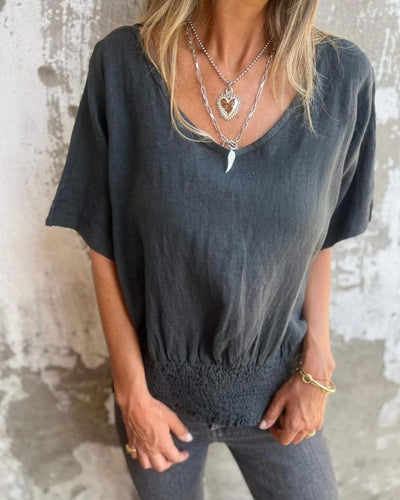 BOMIA | WAISTED T-SHIRT WITH TUMMY COVERAGE