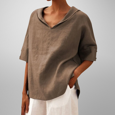 MIA | COTTON LOOSE FITTING BLOUSE