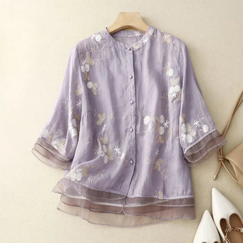 Lorian | Embroidered Blouse