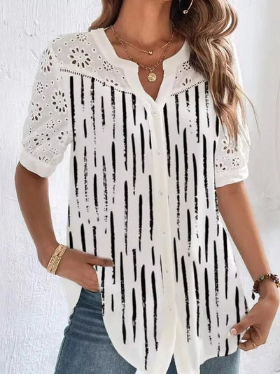 ZOILA | ELEGANT SHORT SLEEVE SHIRT