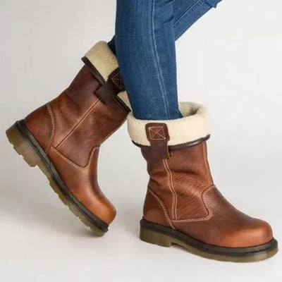 Hazel | Lined Leather Winter Boots