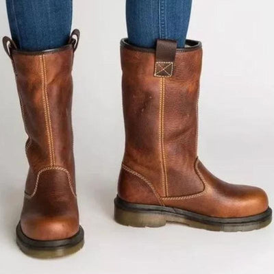 Hazel | Lined Leather Winter Boots