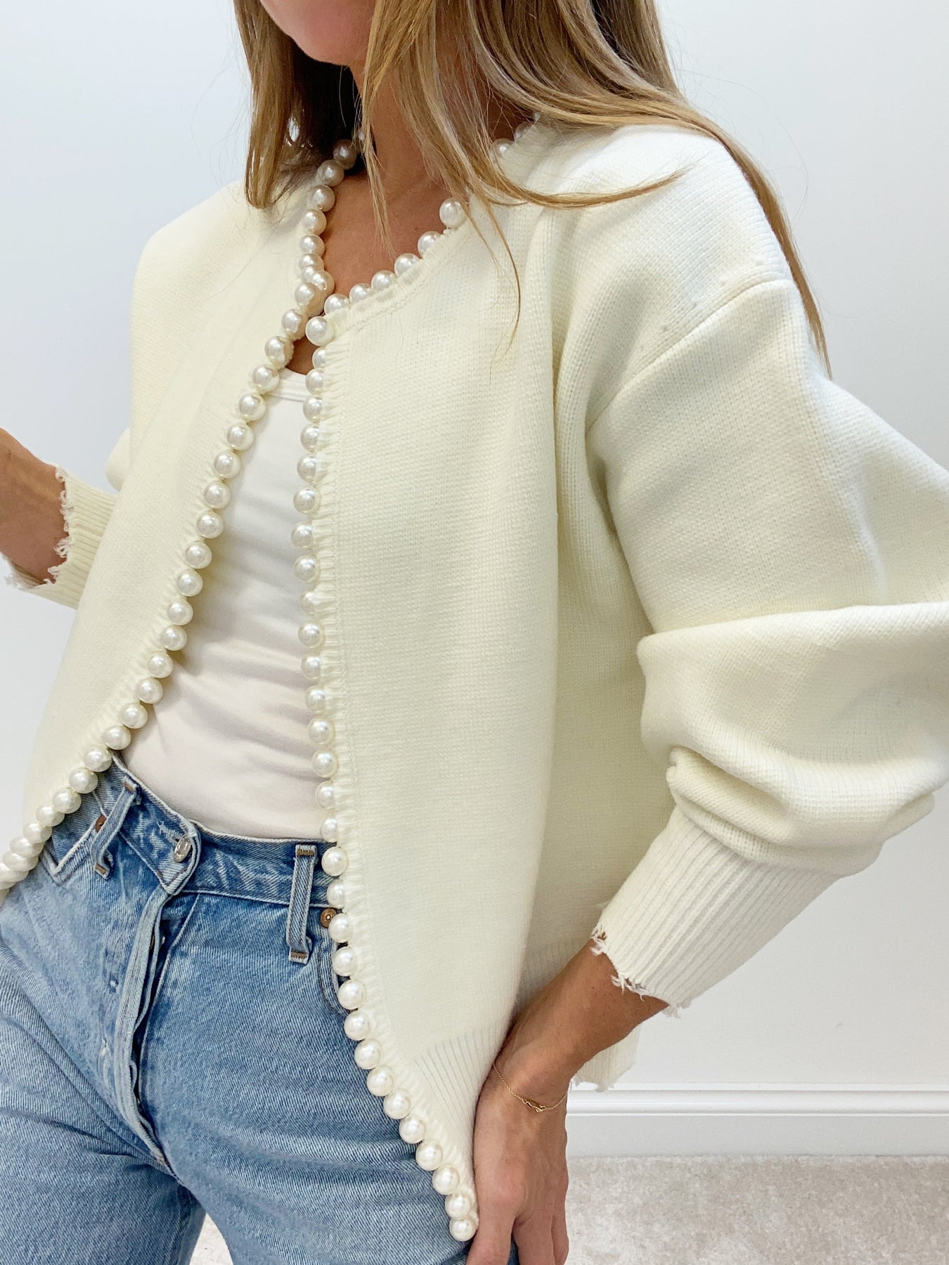 AVERY | CHIC PEARL CARDIGAN