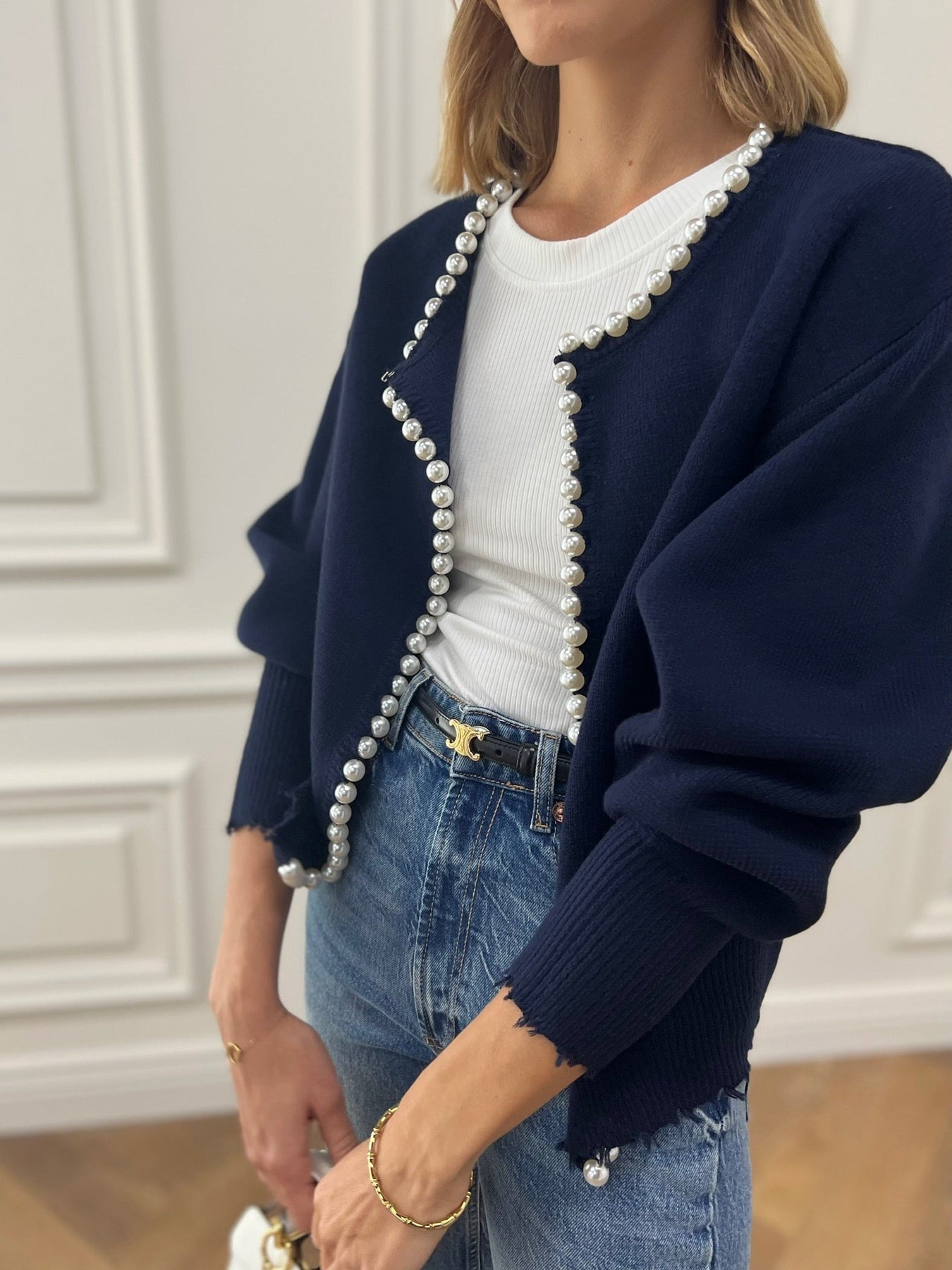 AVERY | CHIC PEARL CARDIGAN