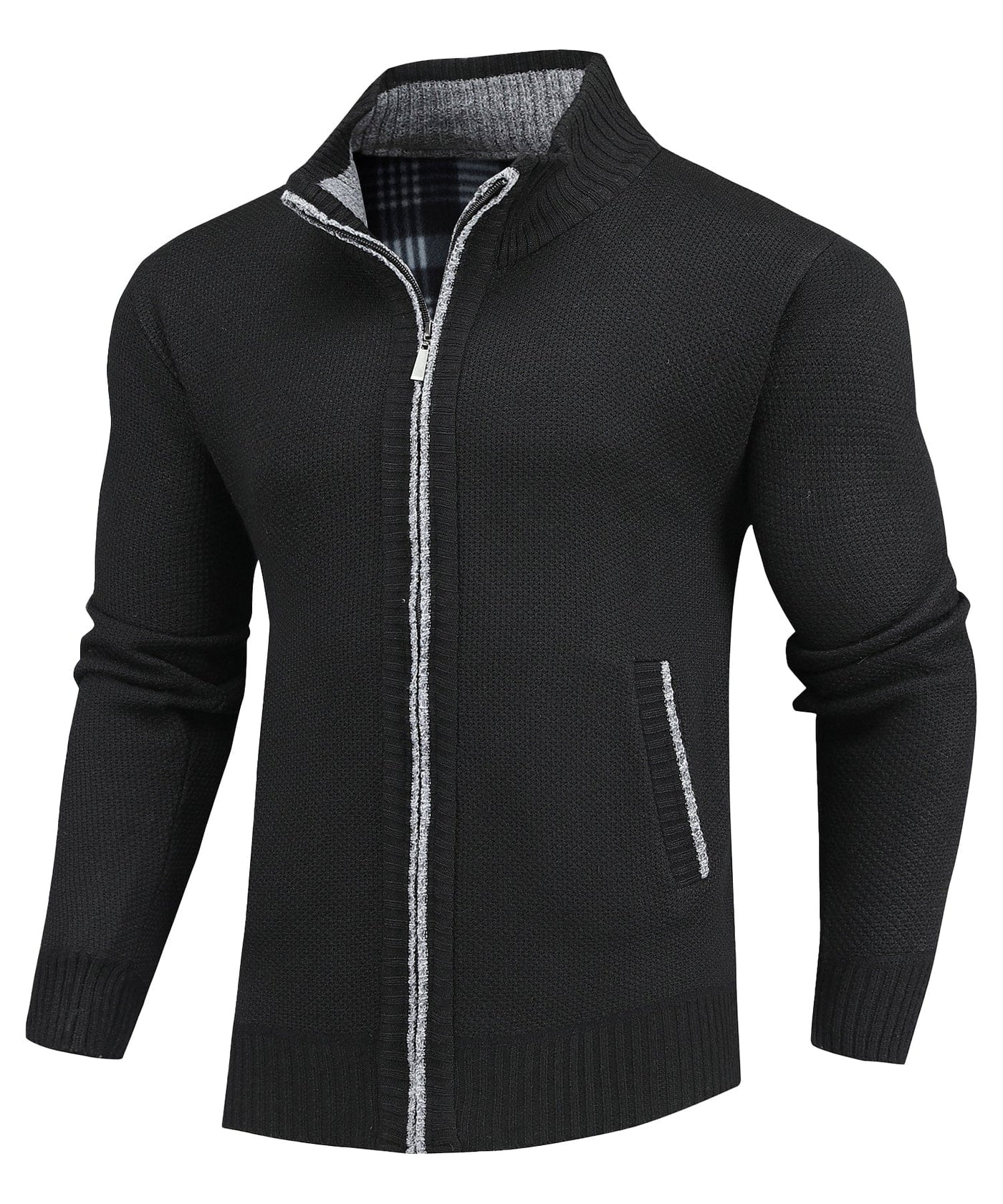 Flannel | Lined Full-Zip Sweater