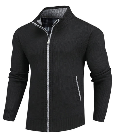 Flannel | Lined Full-Zip Sweater
