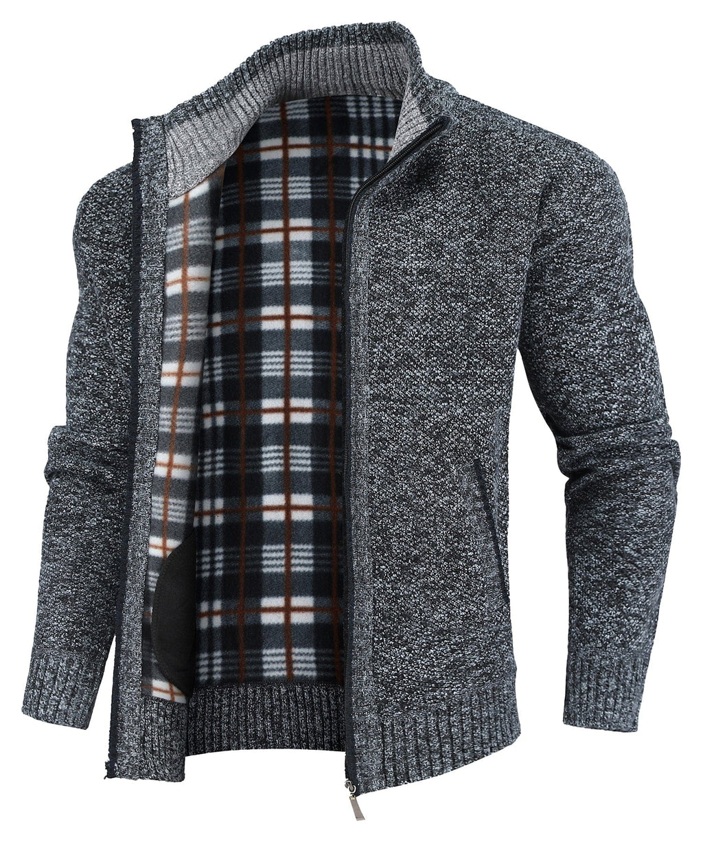 Flannel | Lined Full-Zip Sweater