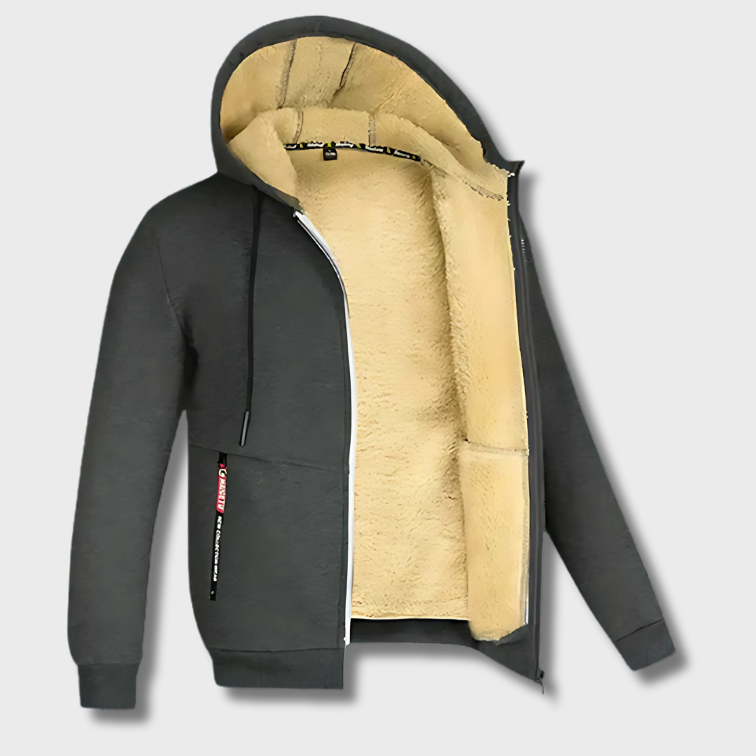 Arie | Men's Winter Jacket with Hood and Fleece