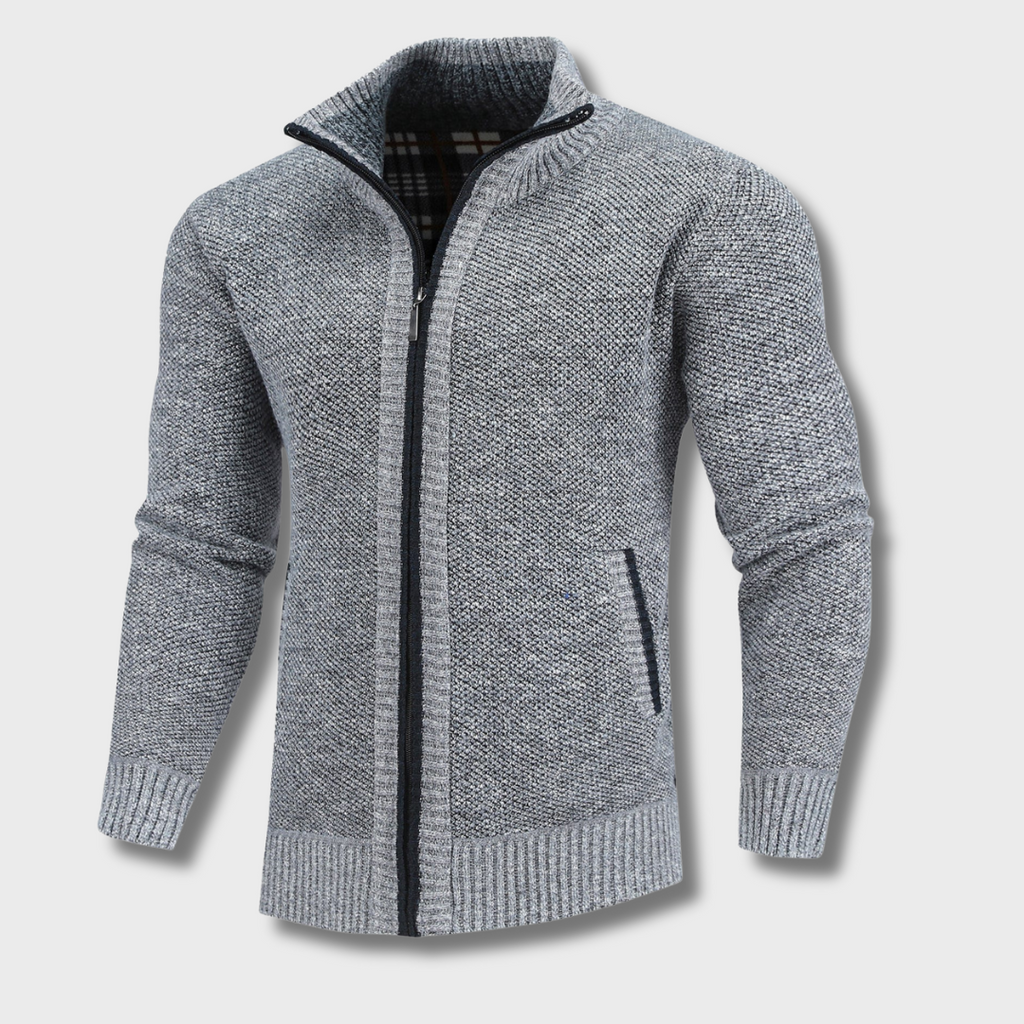 Flannel | Lined Full-Zip Sweater