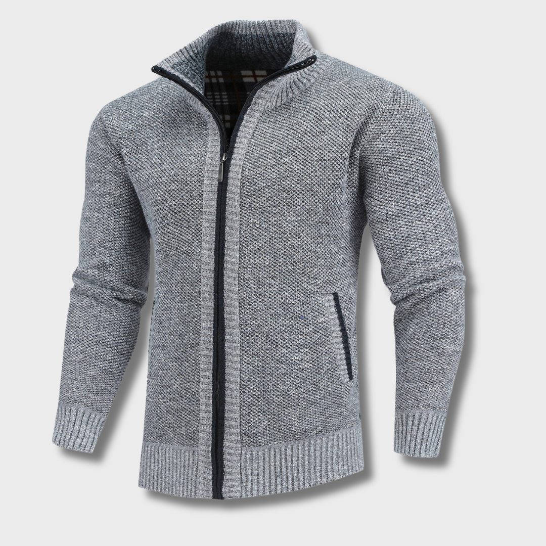 Flannel | Lined Full-Zip Sweater