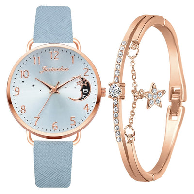 Mia | Moon dial watch and bracelet set