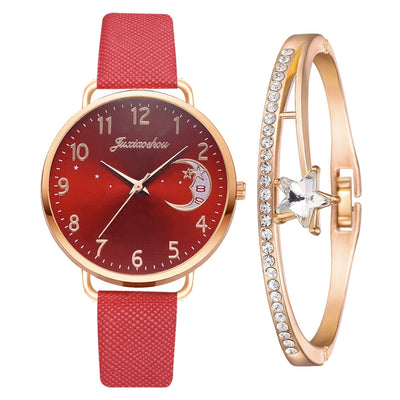 Mia | Moon dial watch and bracelet set