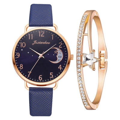 Mia | Moon dial watch and bracelet set