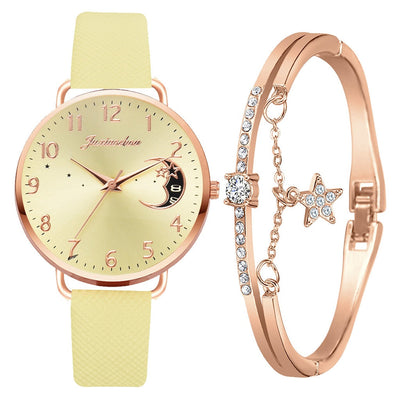 Mia | Moon dial watch and bracelet set