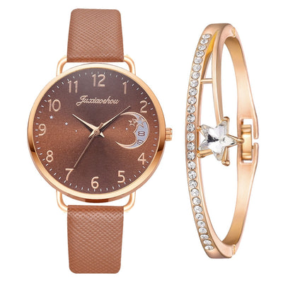 Mia | Moon dial watch and bracelet set