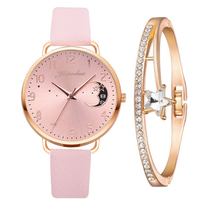 Mia | Moon dial watch and bracelet set