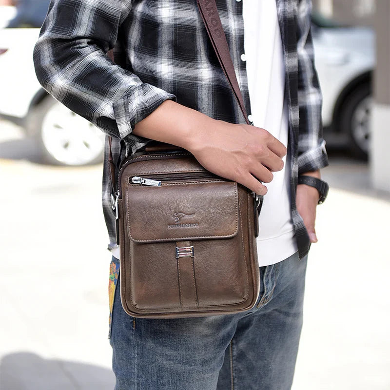 Bruce | Vintage Leather Messenger Bag