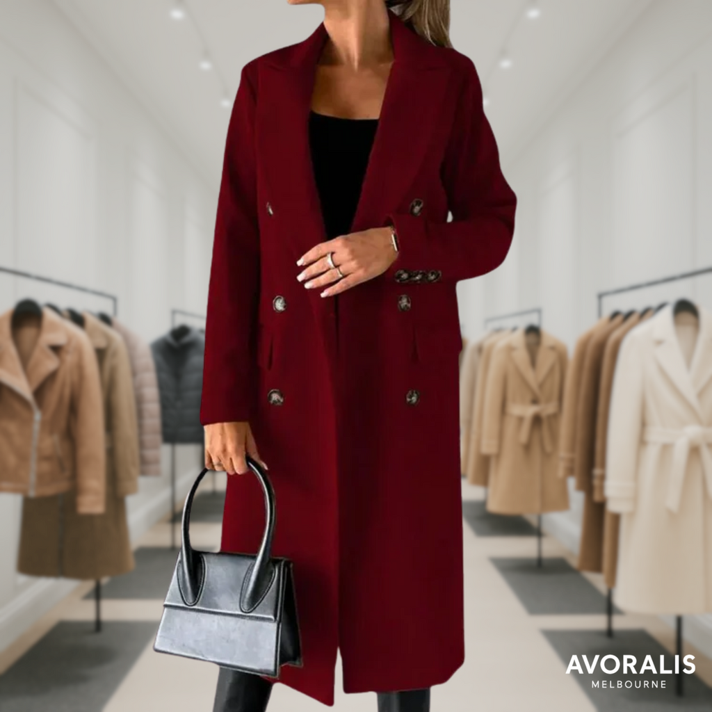 Kate™ | Woolen Coat Long Fit Women